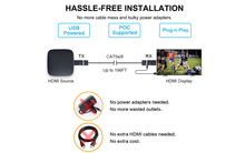 Lade das Bild in den Galerie-Viewer, Yauhody YT-15 HDMI over Cat Extender, HDMI Video Transmitter Receiver Kit 196ft
