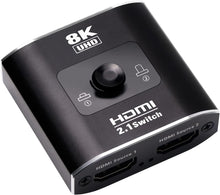 Lade das Bild in den Galerie-Viewer, Yauhody 2 in 1 Out HDMI Switcher 8K@60Hz