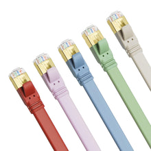 Lade das Bild in den Galerie-Viewer, Yauhody Y-NC8-FG Morandi Flat CAT8 Cable - 5Pack