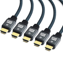 Lade das Bild in den Galerie-Viewer, Yauhody Y-HDMI-BGB Braided 8K HDMI Cable - 5Pack
