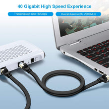 Lade das Bild in den Galerie-Viewer, Yauhody Y-NC8-FB5PK Flat CAT8 Cable - Black-5Pack