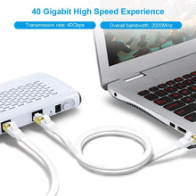 Lade das Bild in den Galerie-Viewer, Yauhody Y-NC8-FW3PK Flat CAT8 Cable White - 2Pack