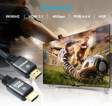 Lade das Bild in den Galerie-Viewer, Yauhody Y-HDMI-BGB Braided 8K HDMI Cable - 5Pack
