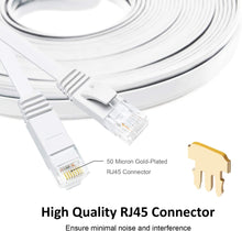 Lade das Bild in den Galerie-Viewer, Yauhody Y-NC6-FW 6PK Flat CAT6 Cable-White - 6Pack