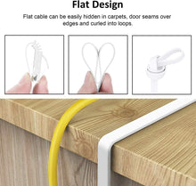 Lade das Bild in den Galerie-Viewer, Yauhody Y-NC6-FW 6PK Flat CAT6 Cable-White - 6Pack