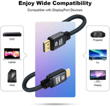 Lade das Bild in den Galerie-Viewer, Yauhody Y-DP3PK Displayport 1.4 Cable