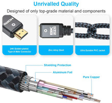 Lade das Bild in den Galerie-Viewer, Yauhody Y-HDMI-BGB Braided 8K HDMI Cable - 5Pack