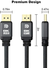 Lade das Bild in den Galerie-Viewer, Yauhody Y-DP3PK Displayport 1.4 Cable
