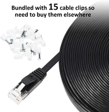 Load image into Gallery viewer, Yauhody Y-NC6-FB 6PK Flat CAT6 Cable - Black - 6Pack