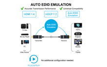 Lade das Bild in den Galerie-Viewer, Yauhody YT-15 HDMI over Cat Extender, HDMI Video Transmitter Receiver Kit 196ft
