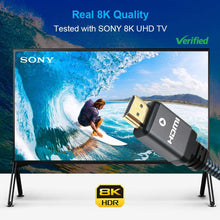 Lade das Bild in den Galerie-Viewer, Yauhody Y-HDMI-BGA Braided 8K HDMI Cable - 3Pack

